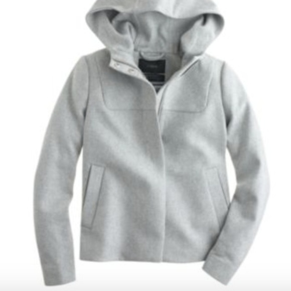 J. Crew Jackets & Blazers - NWT Womens Jcrew Heather Gray Hooded Coat, size 4